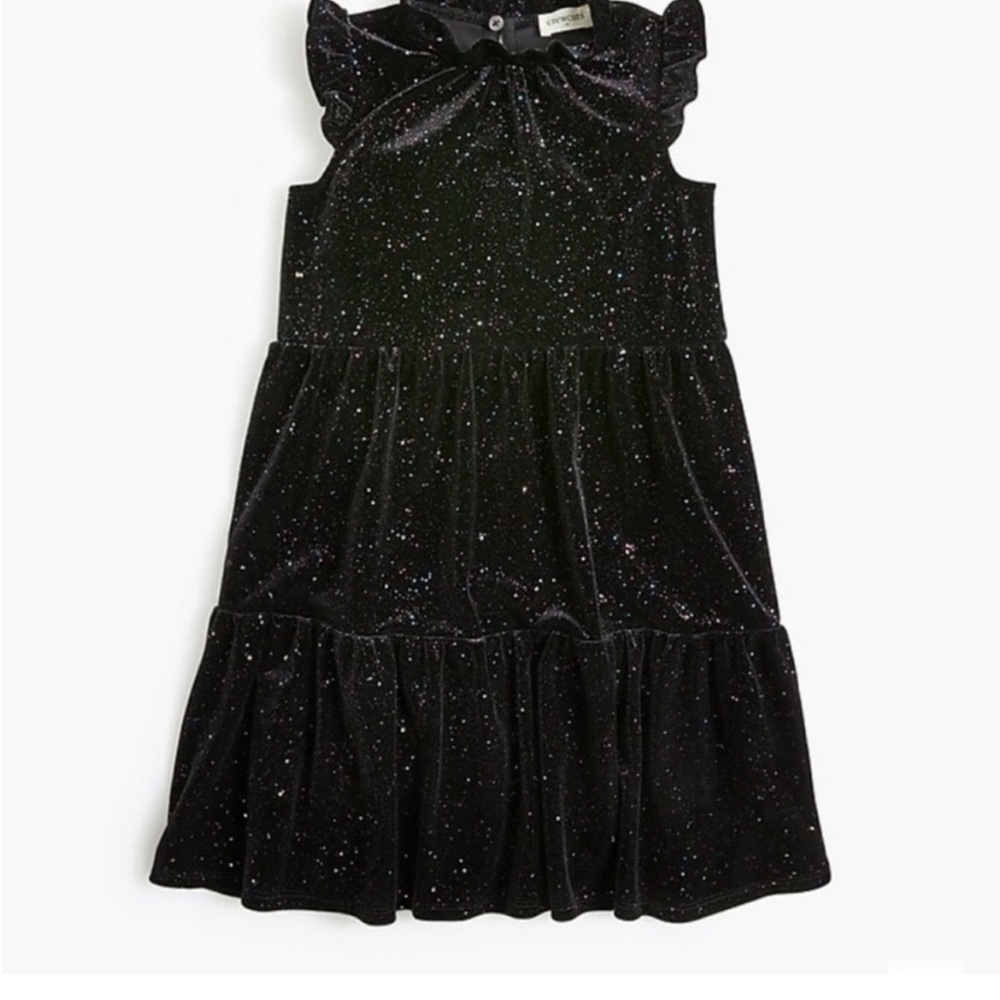 Crewcuts Black Sparkle Kids Dress